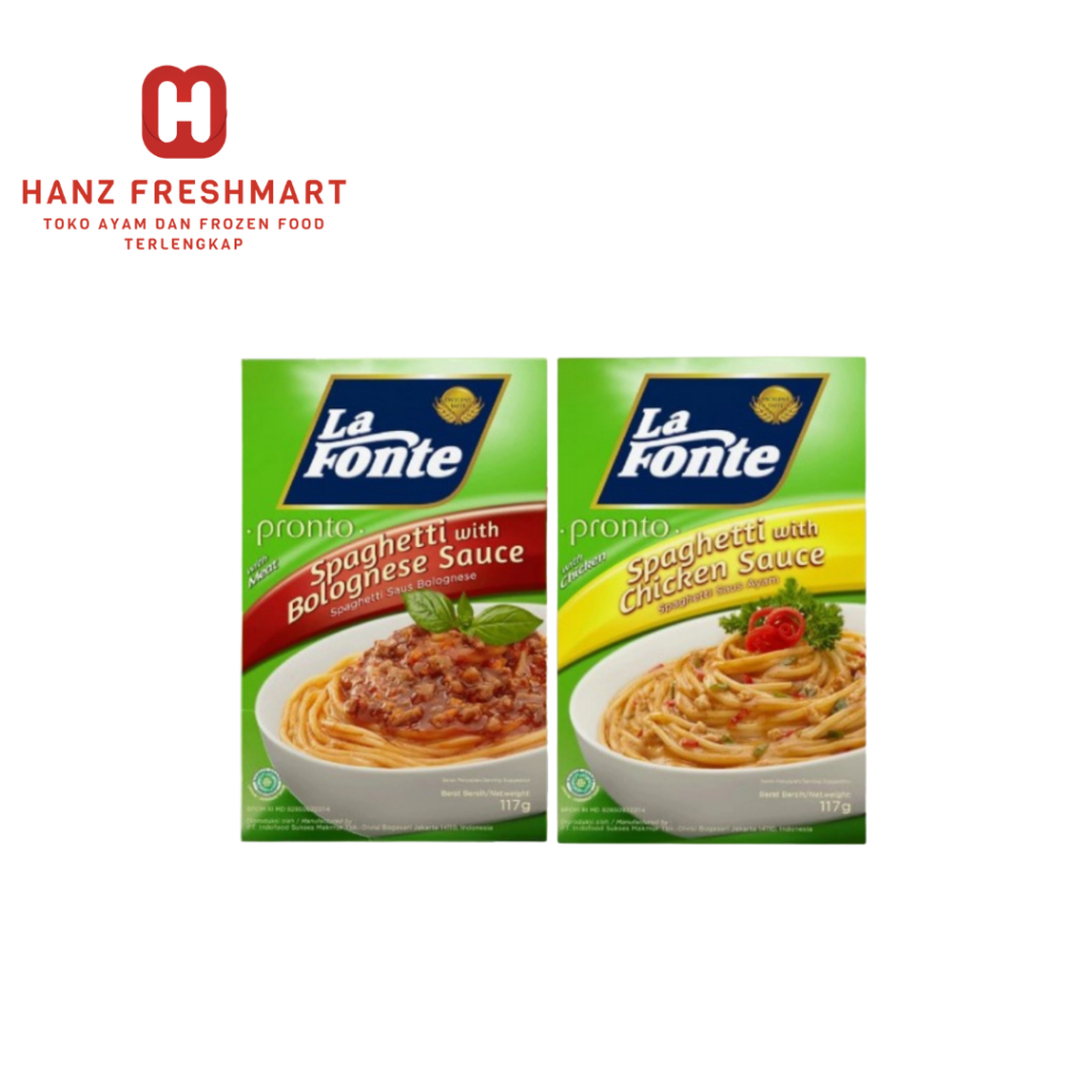 

La Fonte Spaghetti With Sauce 117gr / Pasta Spaghetti Instan - Hanz Freshmart