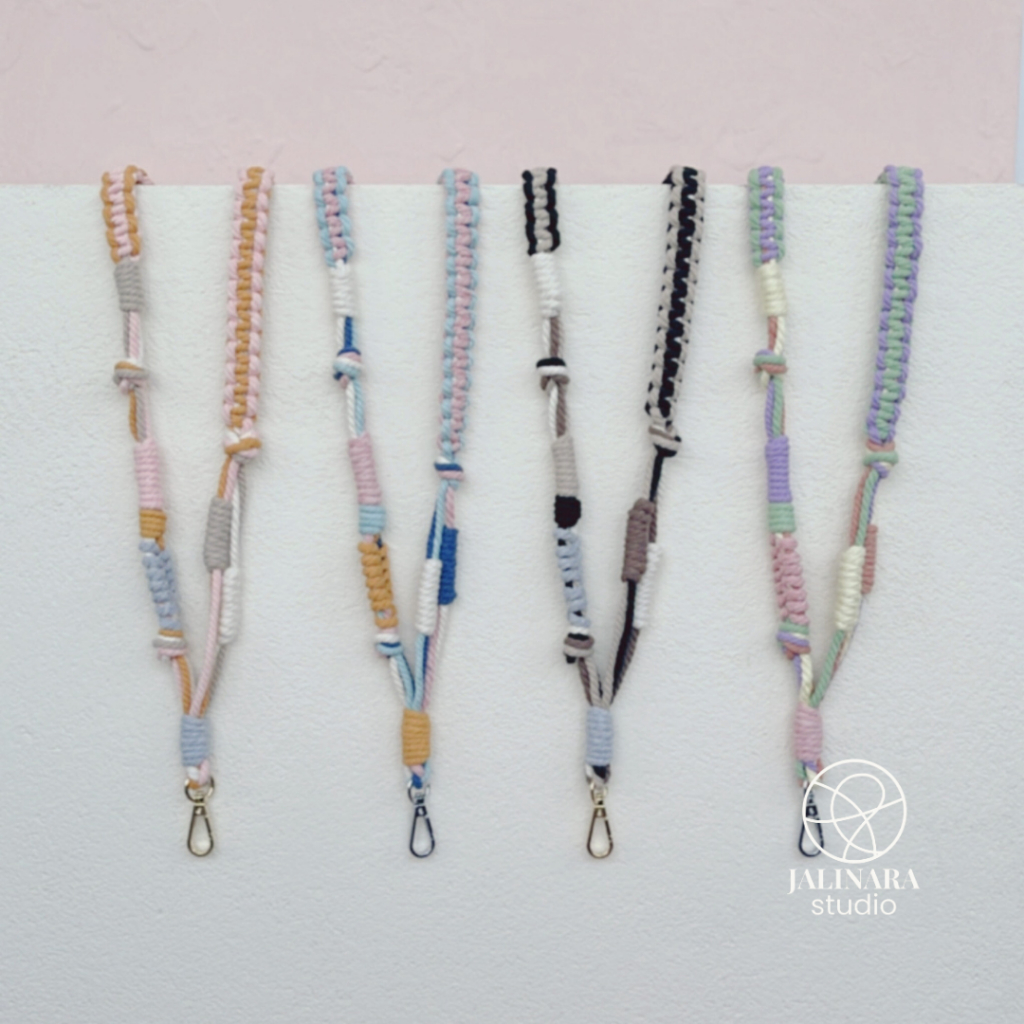 

Lanyard Macrame Tali Gantungan ID Card Name Tag VARNA– SAPA Series by Jalinara Studio