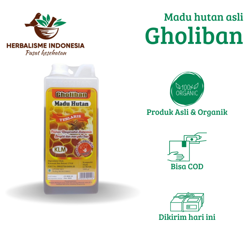 

MADU GHOLIBAN ORIGINAL - MADU HUTAN ASLI DARI KALIMANTAN COCOK DI MINUM LANGSUNG ATAU DI CAMPUR AIR
