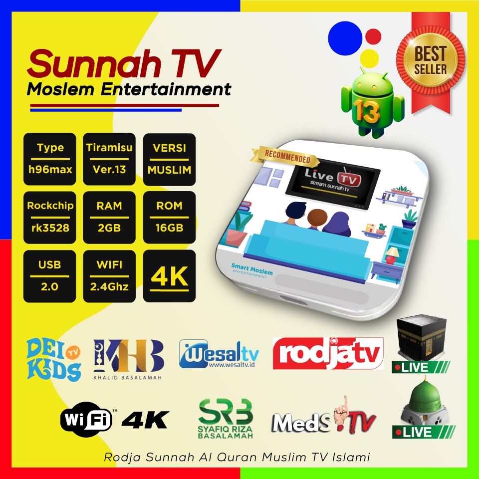 Rodja Sunnah Al Quran Box Muslim – TV Islami Tanpa Parabola