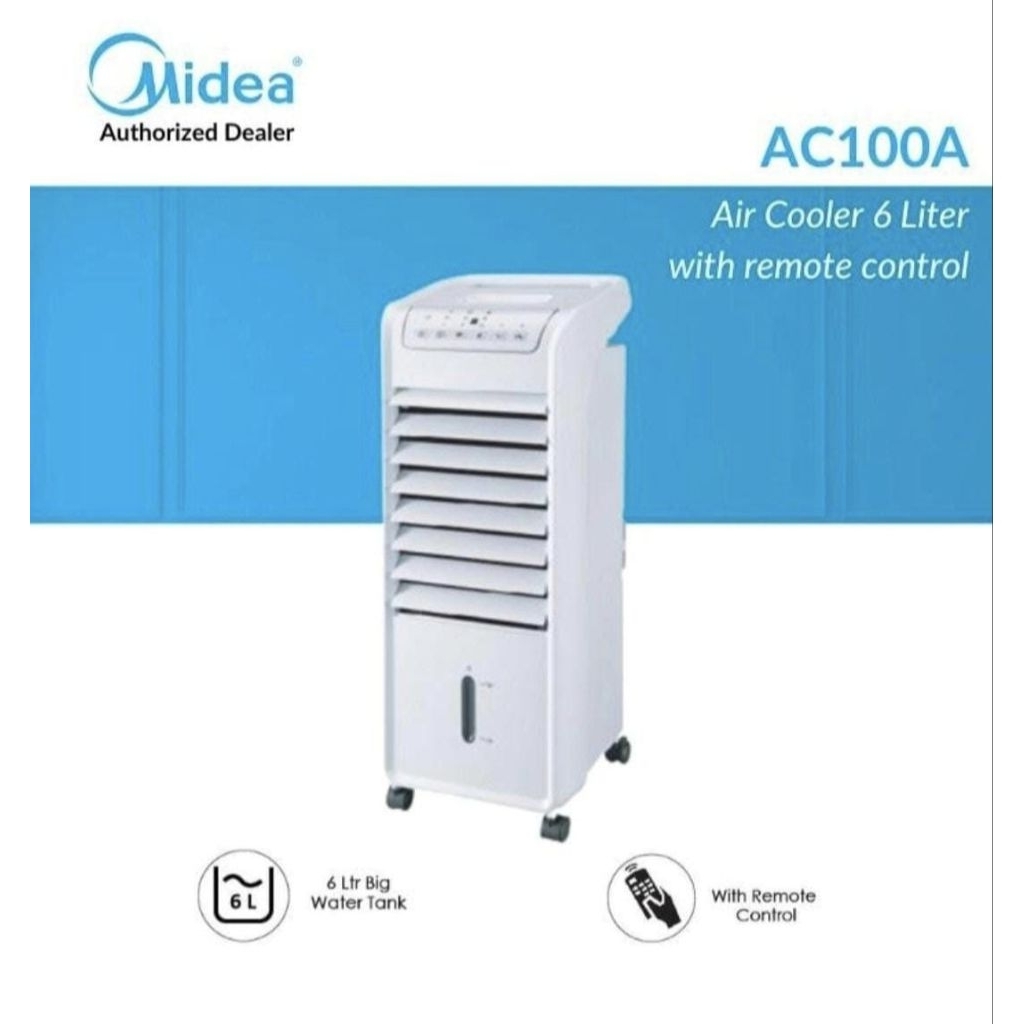 Air Cooler Midea AC-100A  6 Liter Putih Penyejuk Ruangan Midea AC100A Second