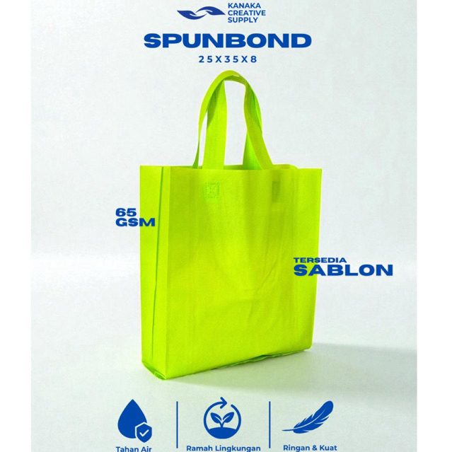 

Tas Spunbond Goodie Bag Polos 25x35x8cm - 1pcs