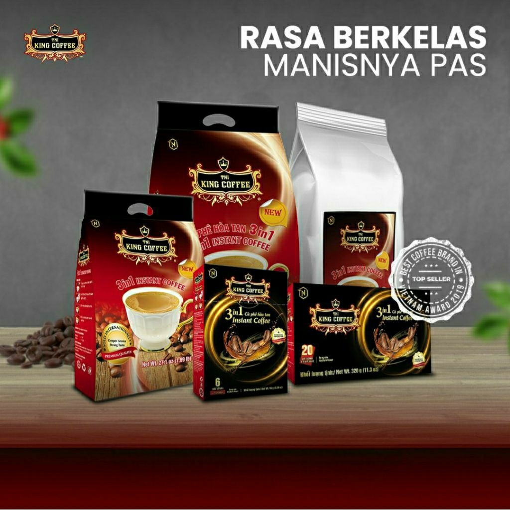 

Kopi instan Vietnam Trung Nguyen TNI King Coffee 3in1