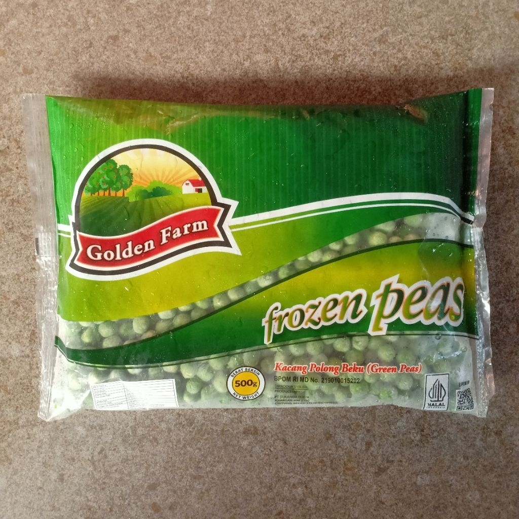 

Golden Farm Green Peans (Kacang Polong) 500 gram