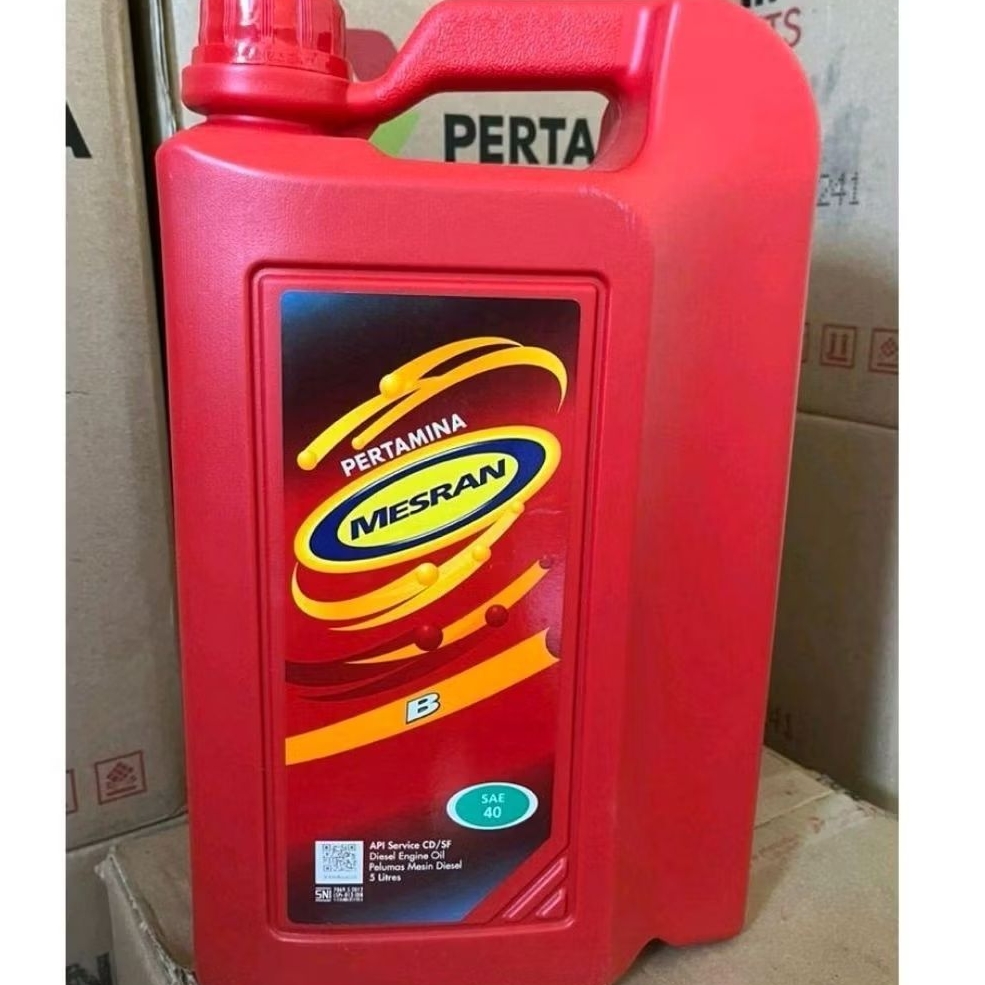 Oli Mesran B Pertamina SAE 40 5 Liter per galon