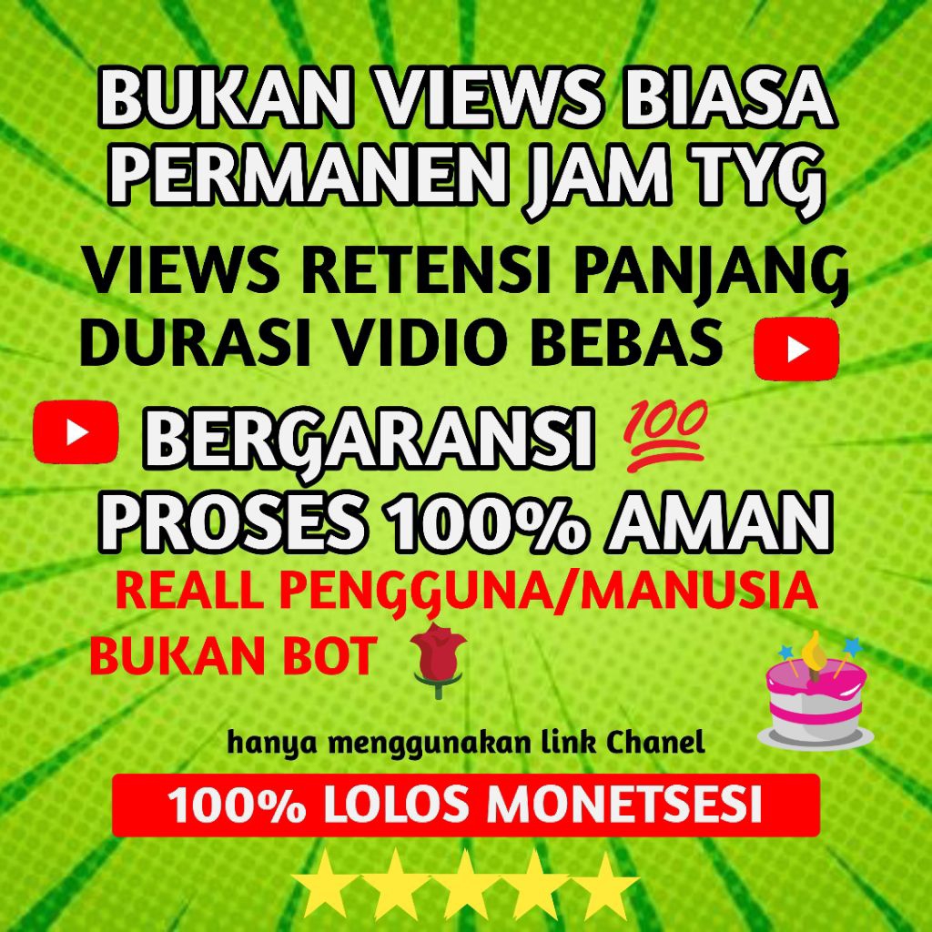 Views Youtube Ads Indonesia PREMIUM - Views Iklan Youtube PROMO