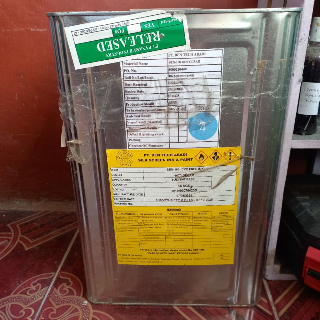 cyc / anong / cyclohexanone 1 liter