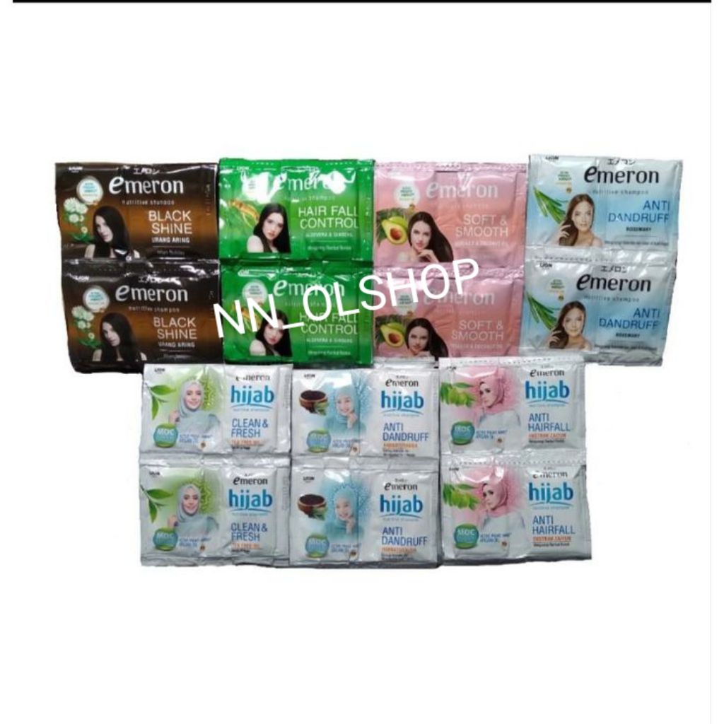 Emeron Shampoo Sachet 24pcs – Varian Soft & Smooth
