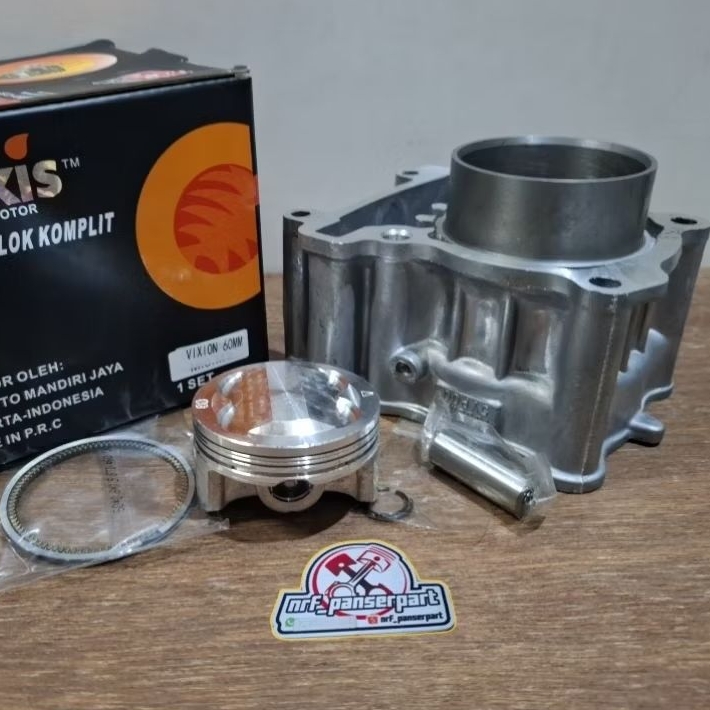 BLOK SEHER VIXION  BORE UP 60 MM//BORING SET YAMAHA VIXION 150 LAMA / VIXION NEW PNP BORE UP JUPITER