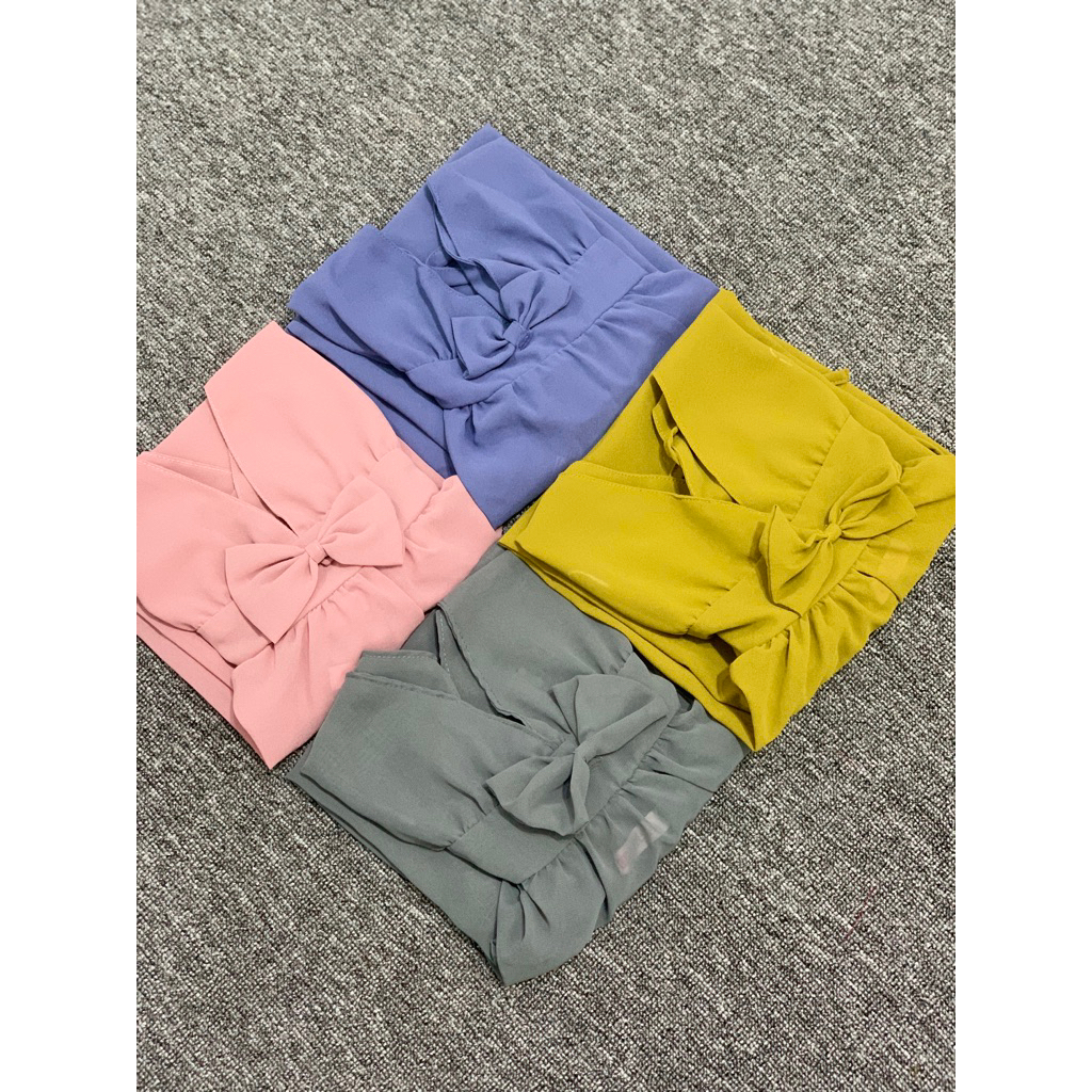 KARIN SERIES | DASTER DINAS MALAM POLOS MURAH KEKINIAN TALI PUNDAK BAHAN CERUTY NERAWANG