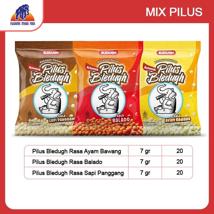 

PAKET MIX PILUS BLEDUGH (3 varian rasa, masing-masing 20pcs) Ayam Sapi