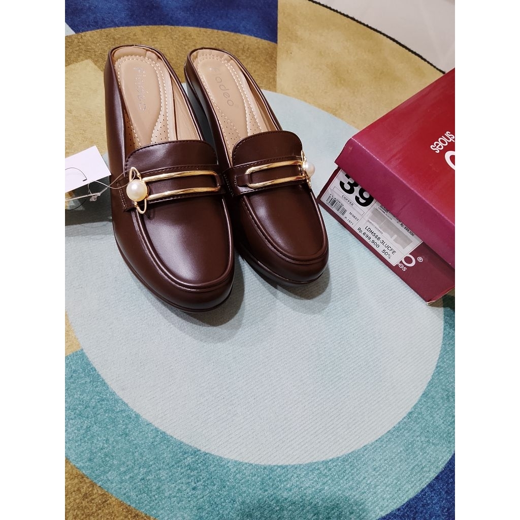 FLADEO NEW SANDAL SELOP/MULES WEDGES 7CM WANITA RINGAN COMFORT and ORI