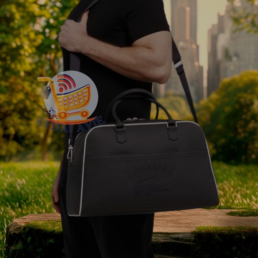 Duffel bag Lacoste 26L /tas selempang gym travelling Lacoste#duffelbag
