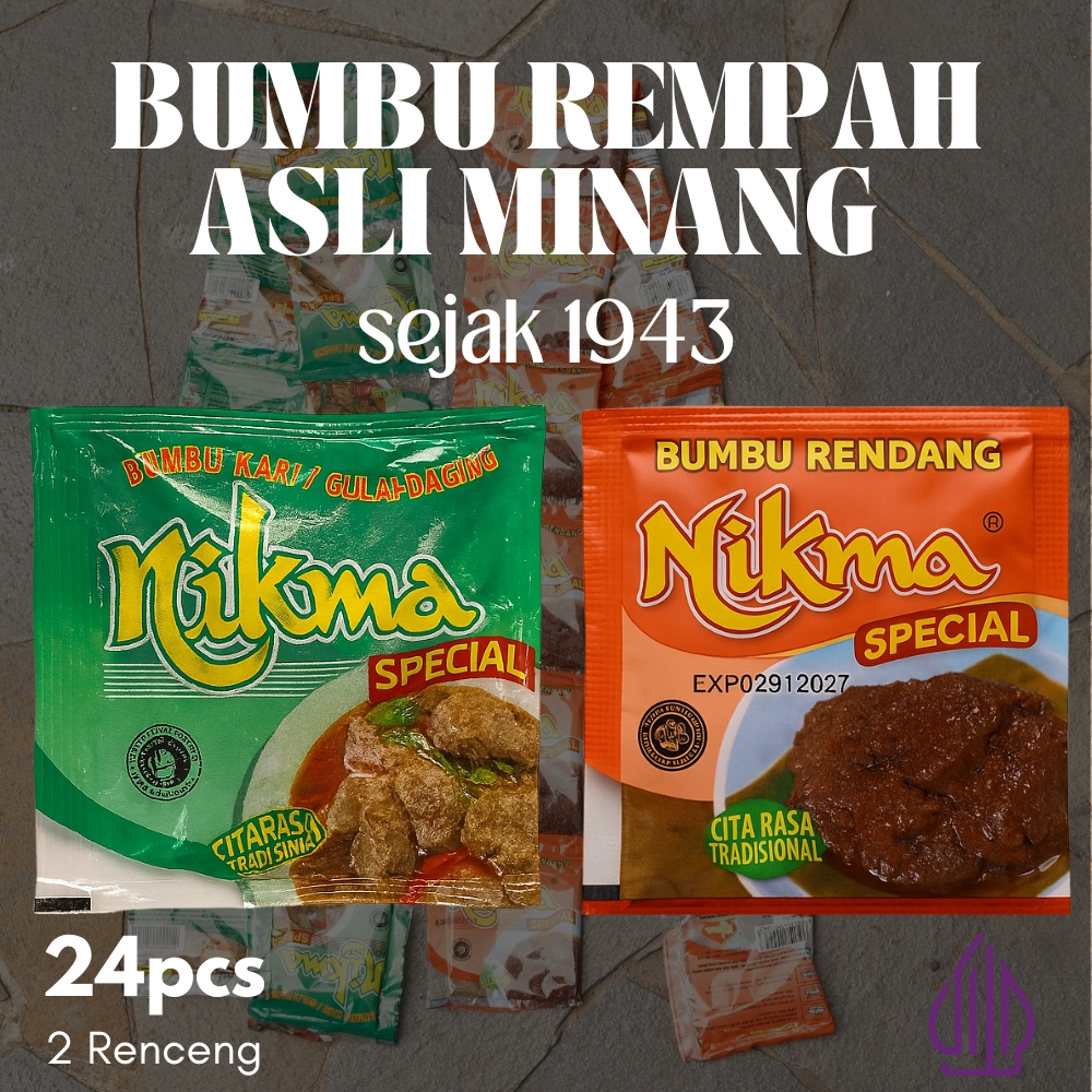 

Bumbu Instan Rendang Gulai Padang Asli Minang 24 Sachet Hemat Halal Praktis Tradisional