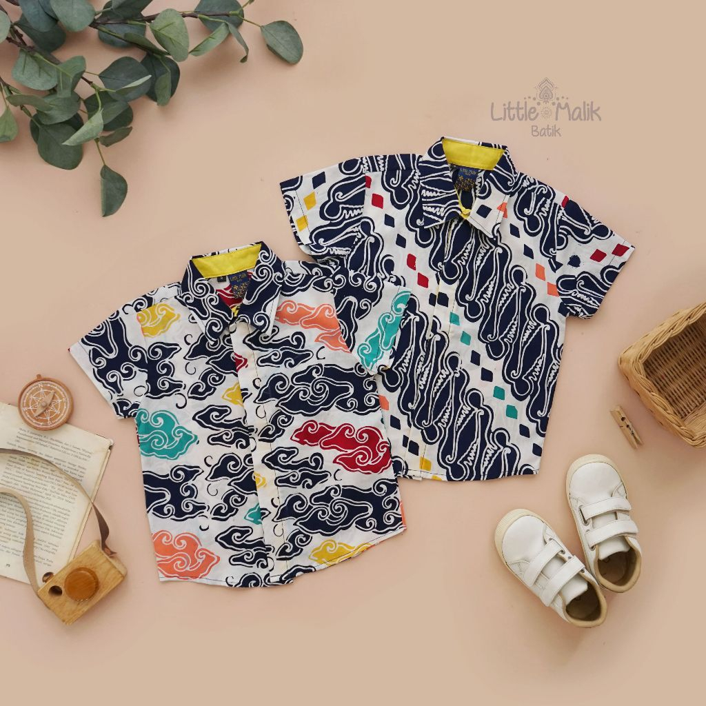 Kemeja Batik Anak Lengan Pendek By Little Malik Batik, Garutan