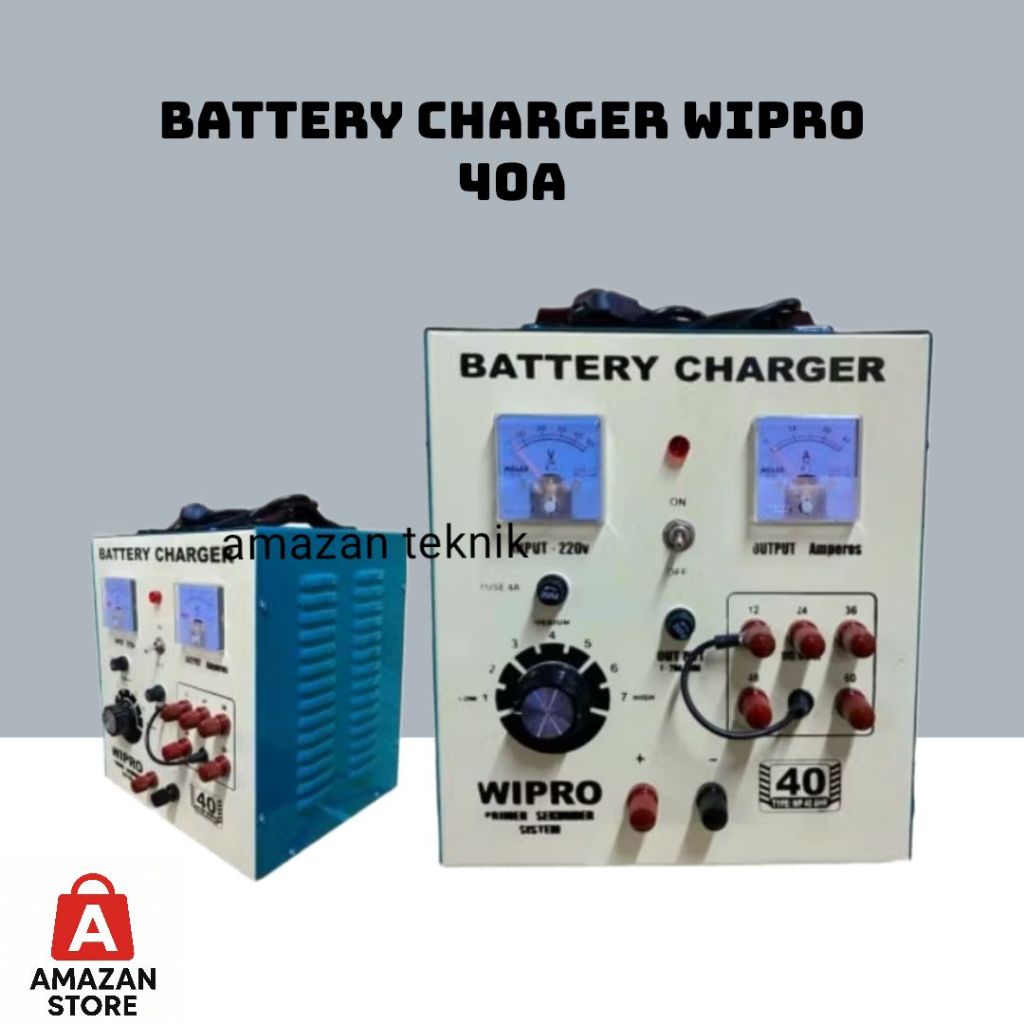 Battery Charger Wipro WP 40 AHR / Charger Aki Wipro 40A