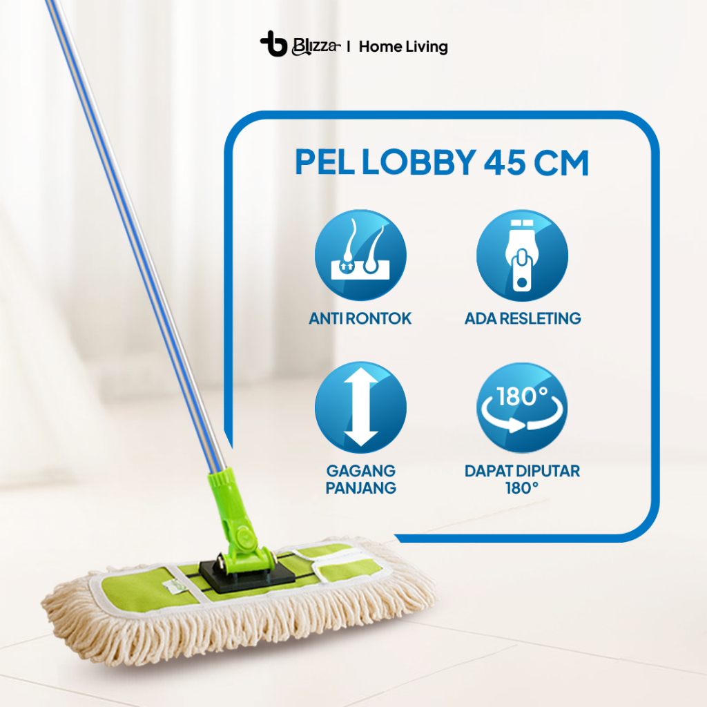 Pel Lobby Lantai Besar 45cm - Pel Besar Lantai Lobby Bahan Cotton