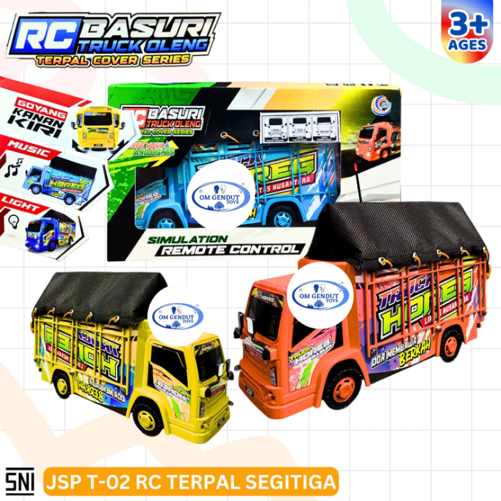 OG Mainan Truck Basuri Oleng Terpal REMOTE CONTROL
