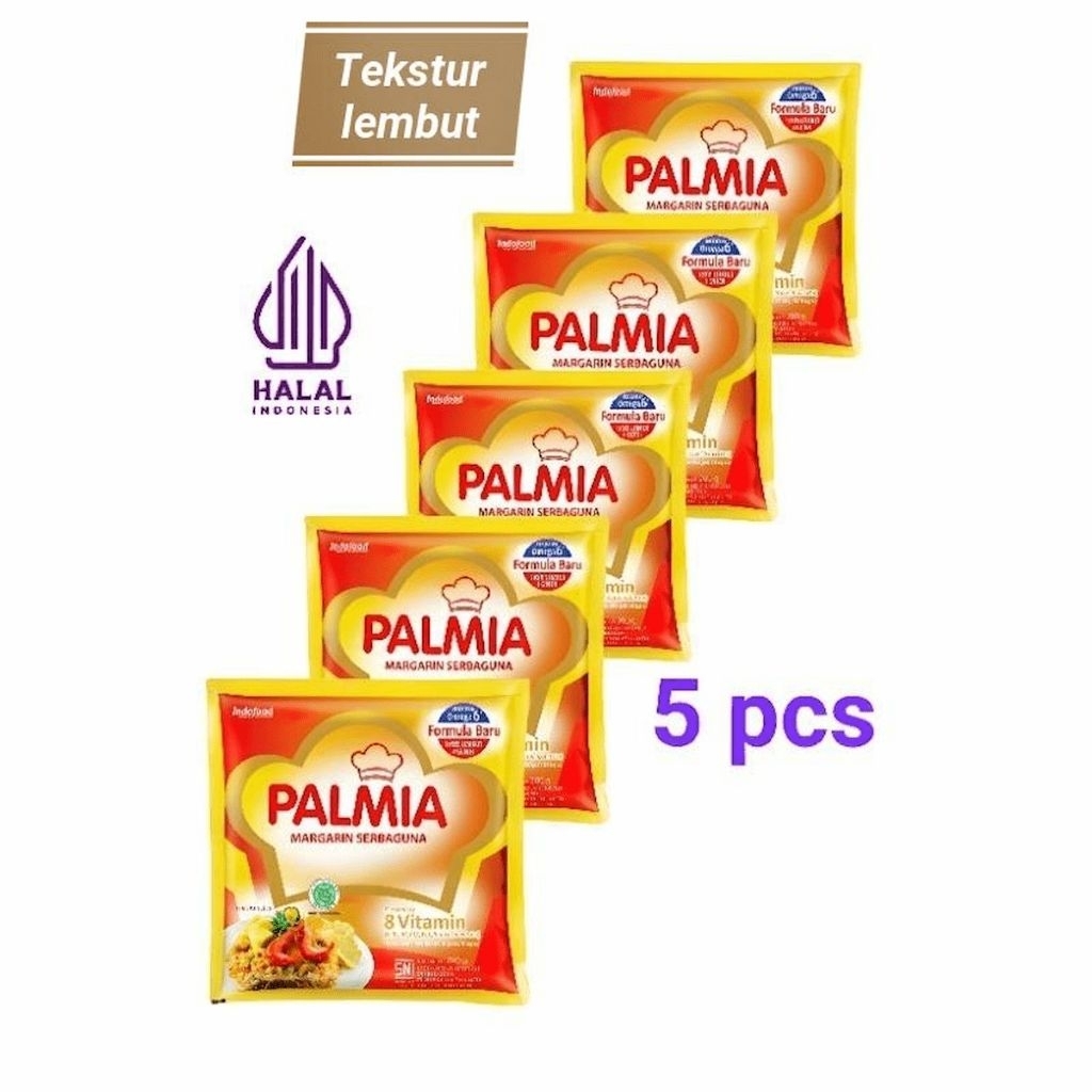 

Palmia Margarin Serbaguna 200gr x 5 pcs