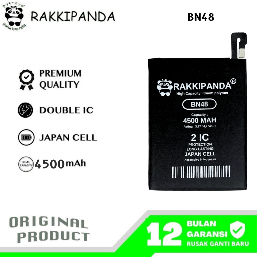 RakkiPanda - BN48 Redmi Note 6 / Redmi Note 6 Pro Batre Batrai Baterai