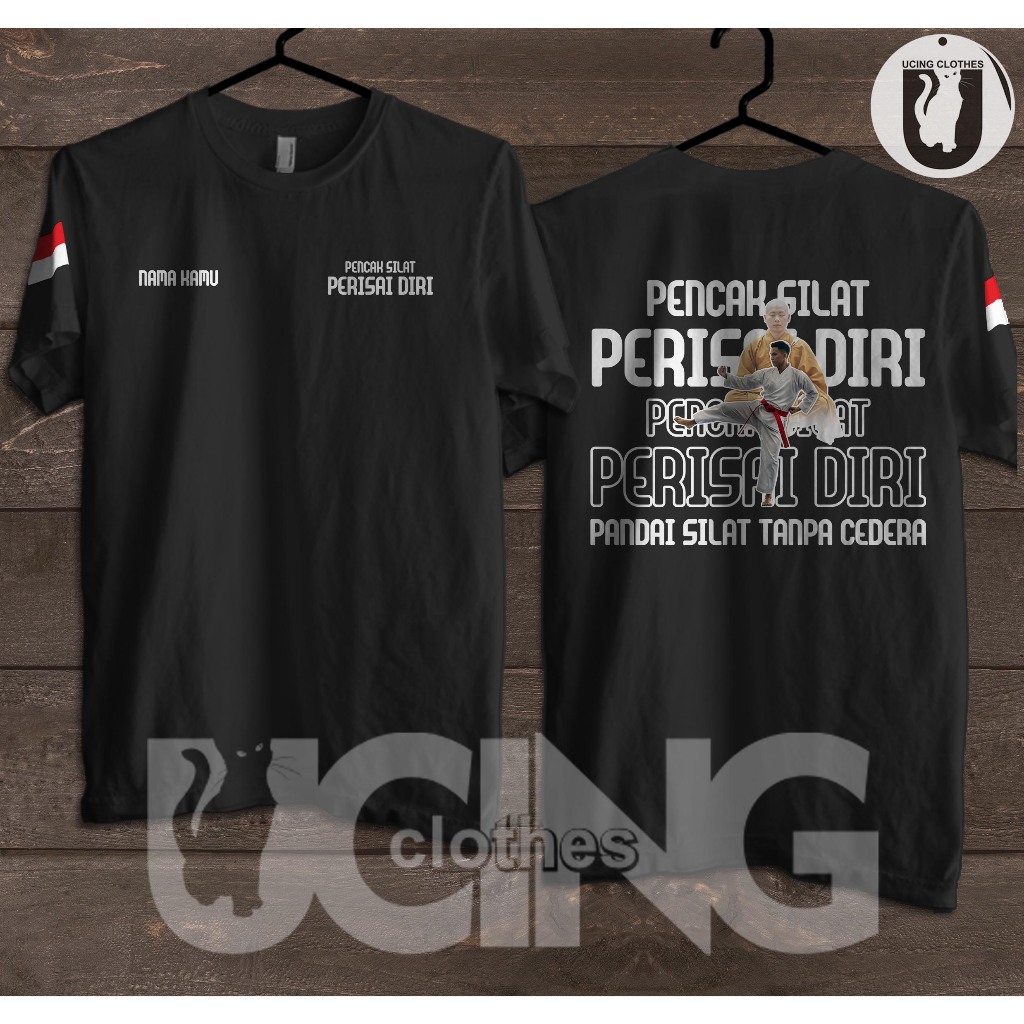 Kaos Baju Pencak Silat Perisai Diri Gratis Nama Kaos Distro
