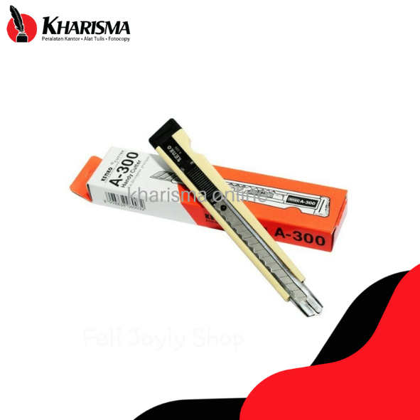 

Cutter KENKO A-300 | Pisau Pemotong KENKO Ukuran Kecil