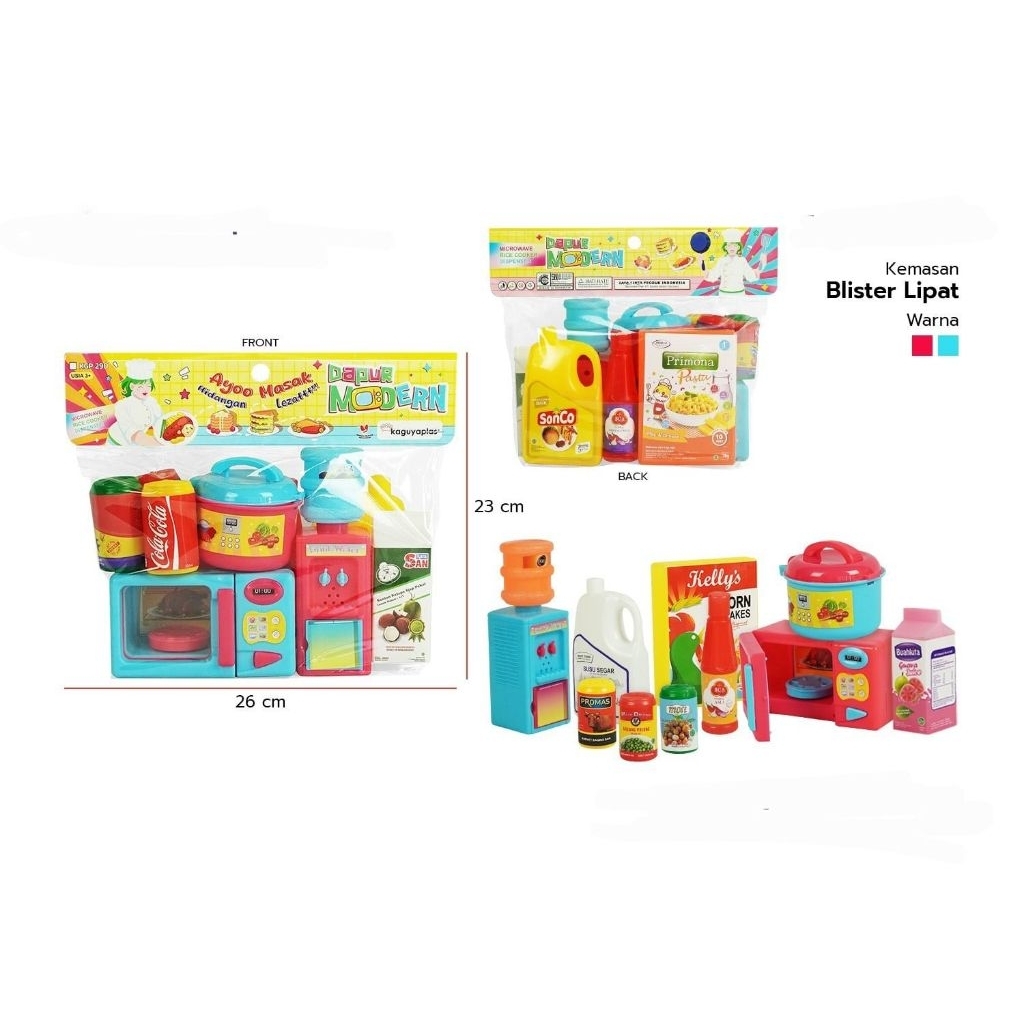 Mainan anak perempuan dapur modern / peralatan masak masakan