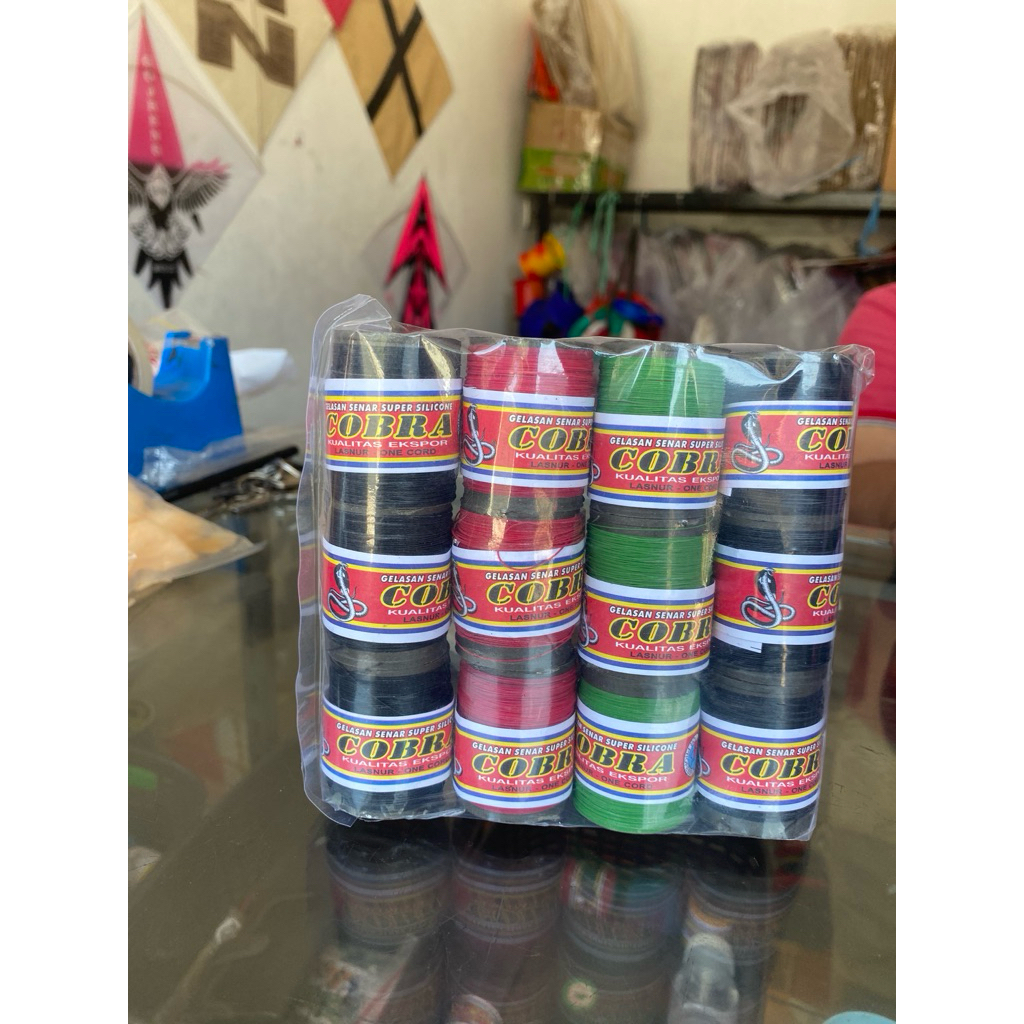 gelasan layangan unyil super adu  / benang layangan unyil ck 0,27 1 pack isi 12