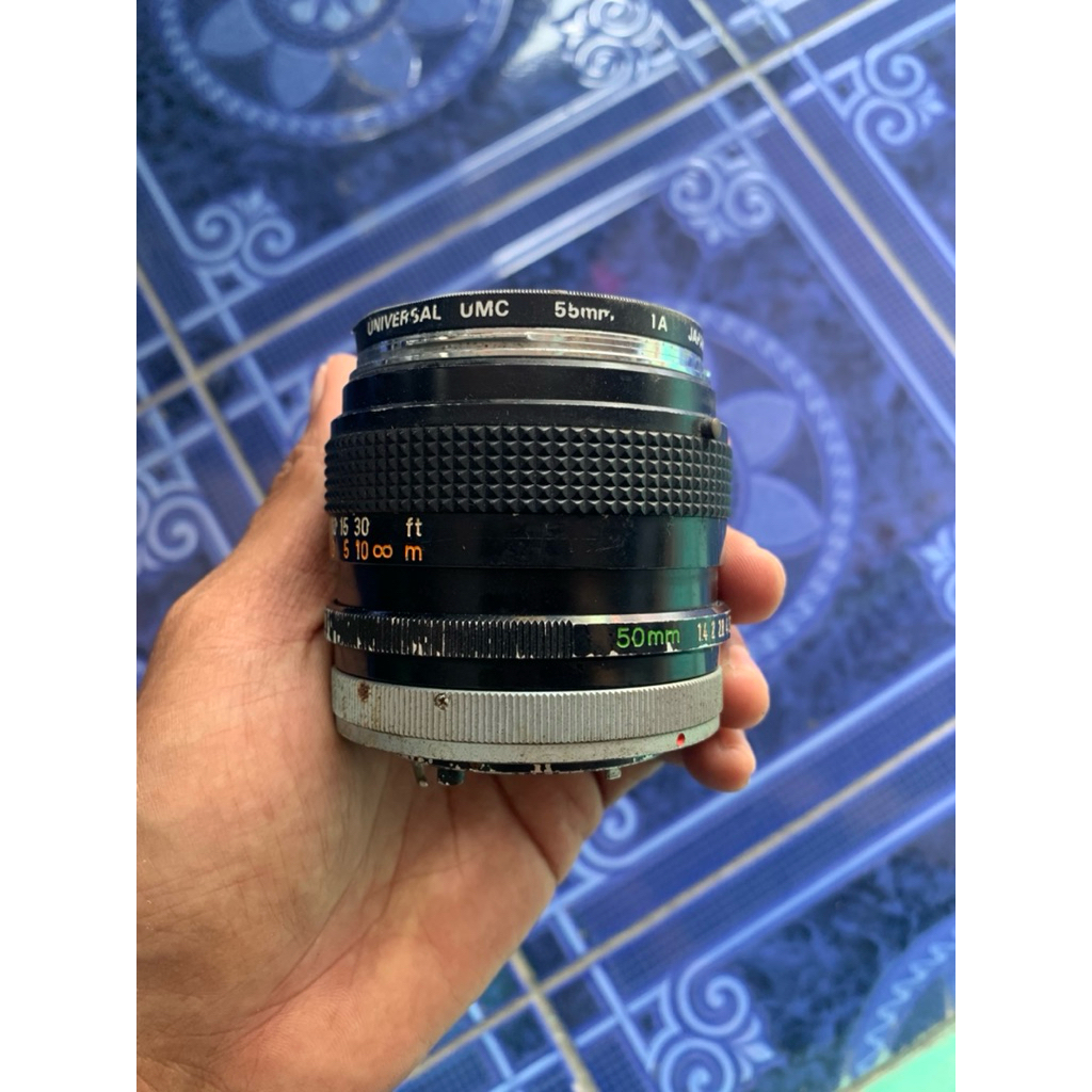 lensa canon FD 50mm 1:1.4