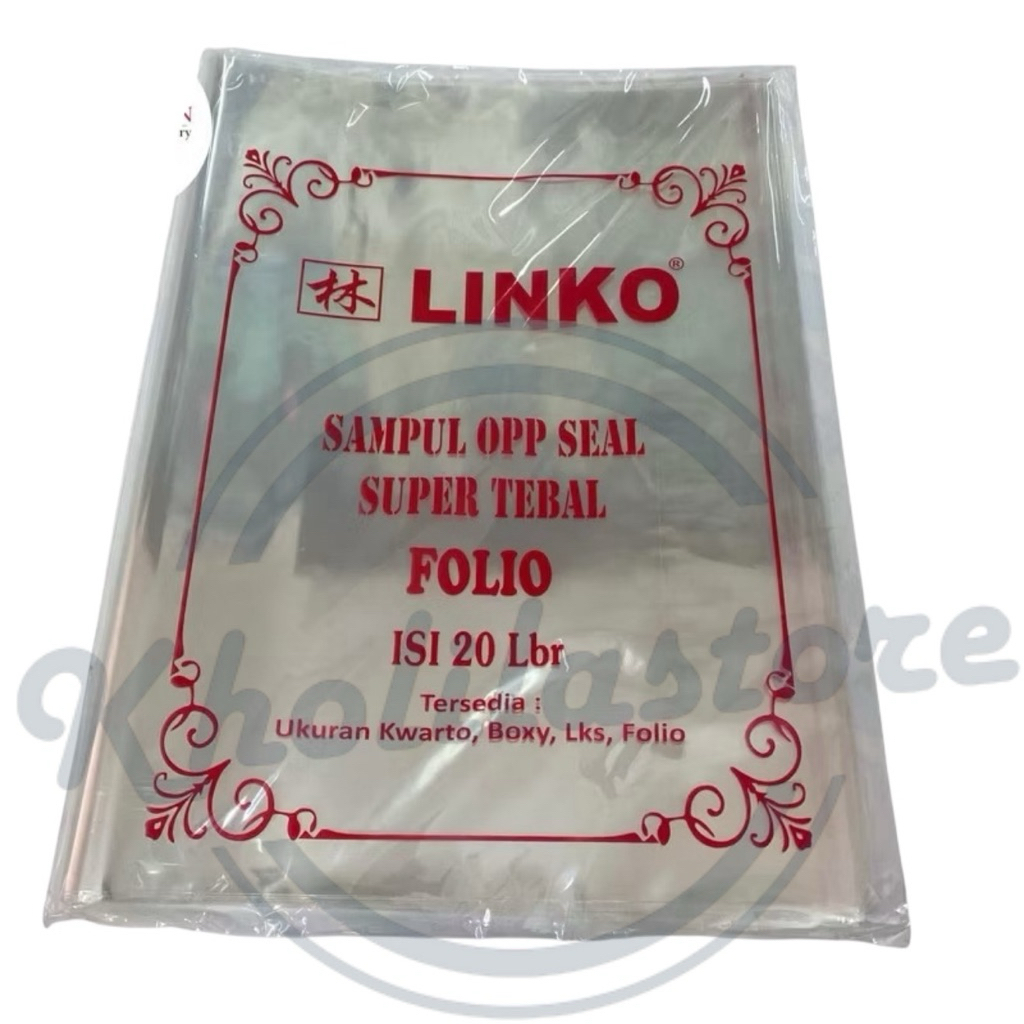 

Sampul Buku Plastik OPP Folio Linko isi 20 lembar