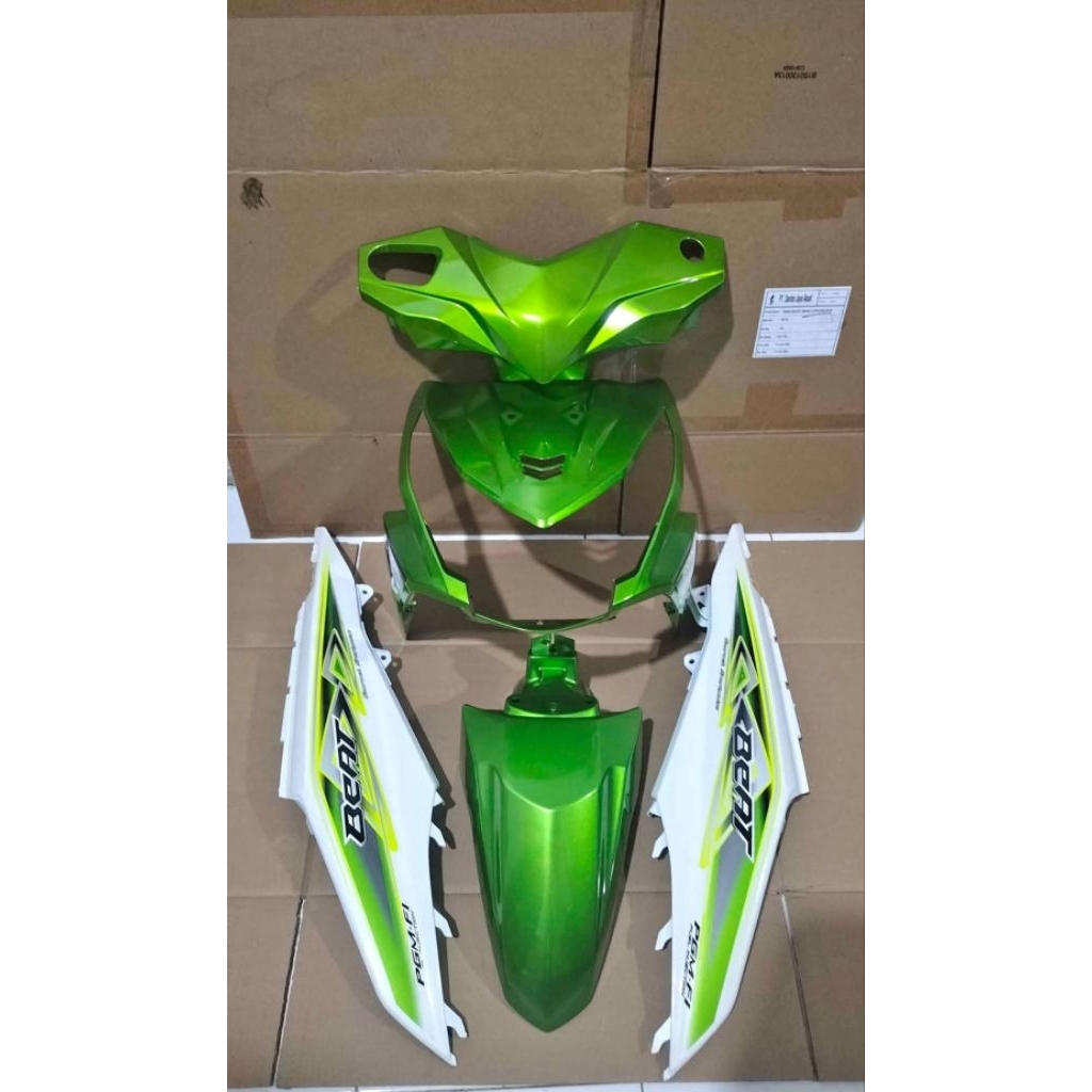 Cover full body halus + striping motor beat fi 2012-2014