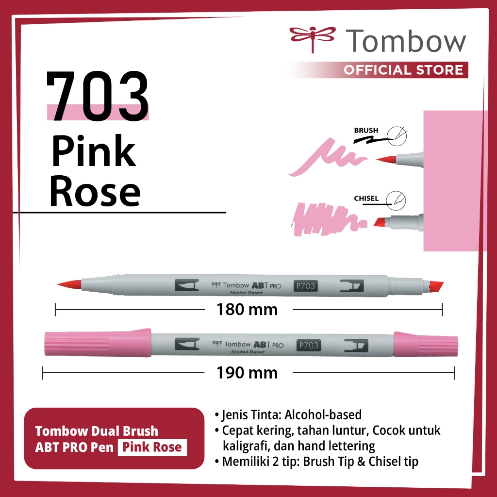 

Tombow Dual Brush ABT PRO Pink Rose