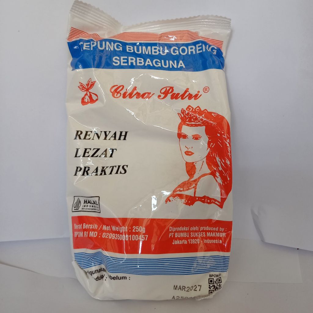 

Tepung bumbu goreng serbaguna citra putri 250gr