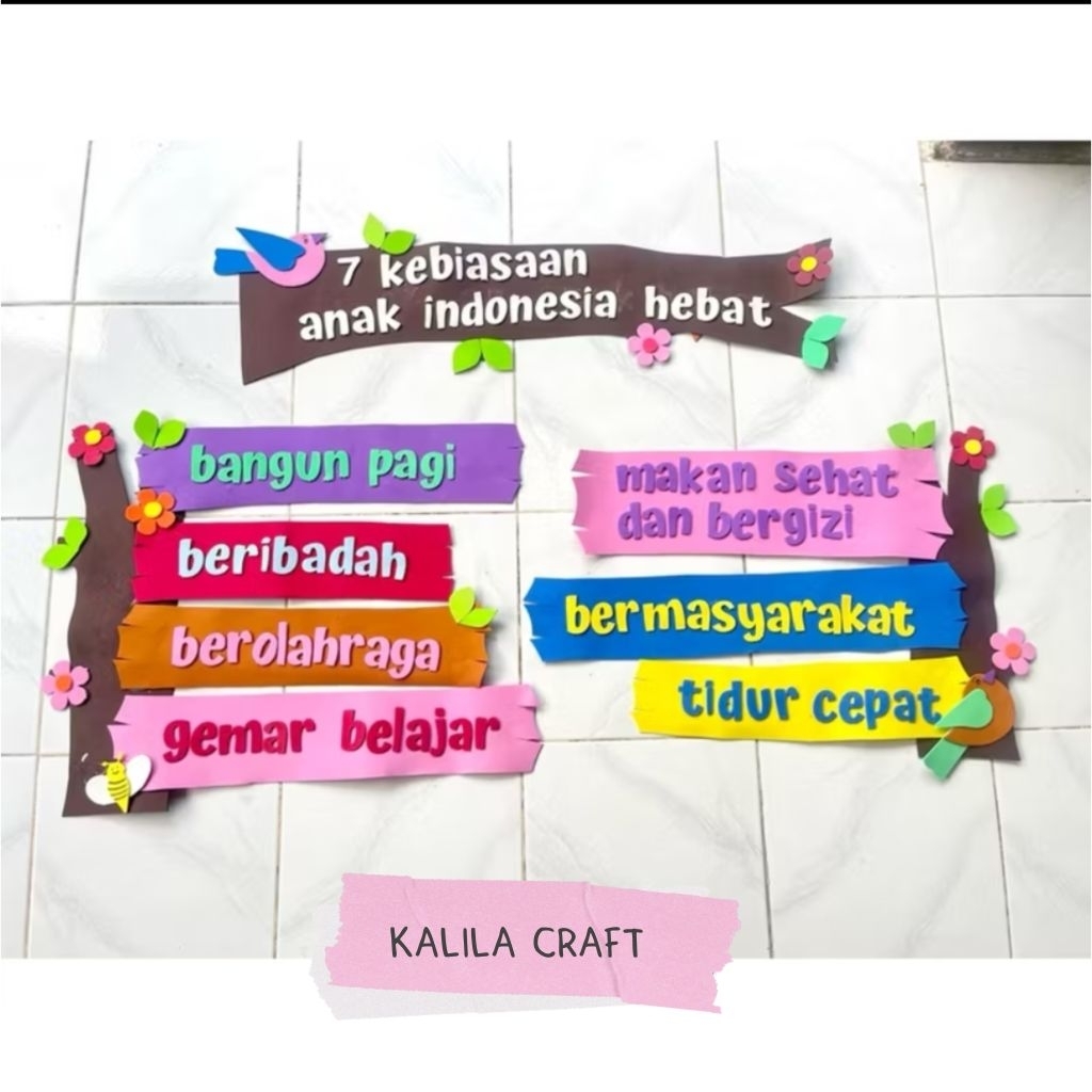 

TERBARU HIASAN KELAS 7 KEBIASAAN ANAK INDONESIA HEBAT / DEKORASI KELAS PAUD TK SD BAHAN SPON