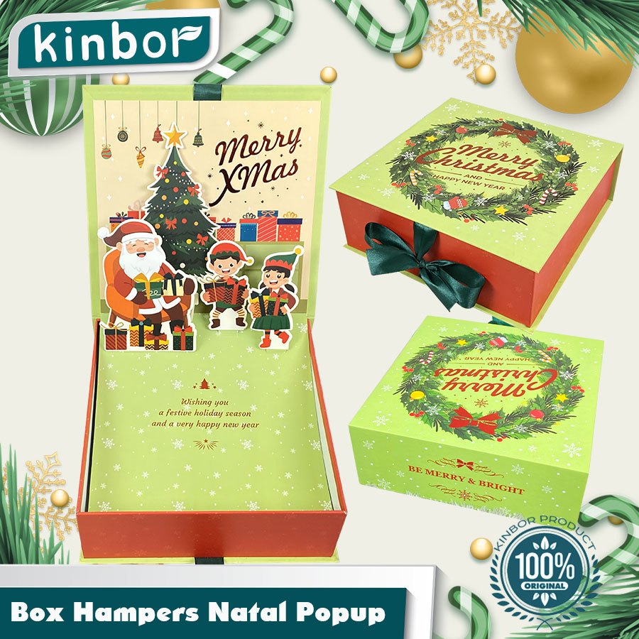 

Pop Up Box Hampers Christmas/ Box Hampers Pop Up Merry X-max/ Gift Box Natal