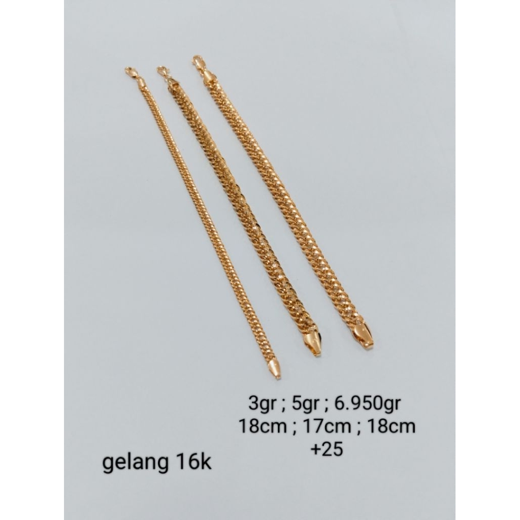 gelang emas 16 karat