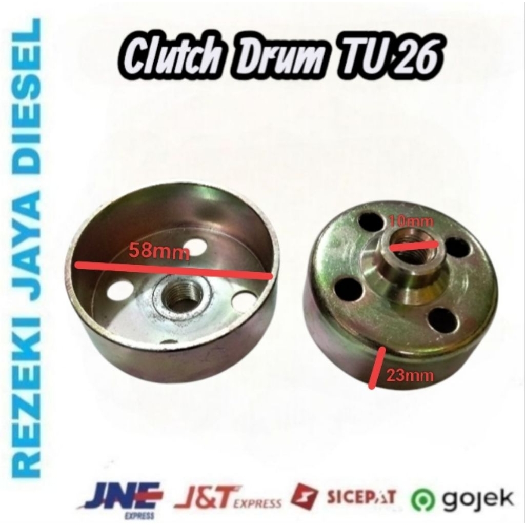 Clutch Drum TU 26 / Rumah kampas TU 26 / Clutch shoes TU 26