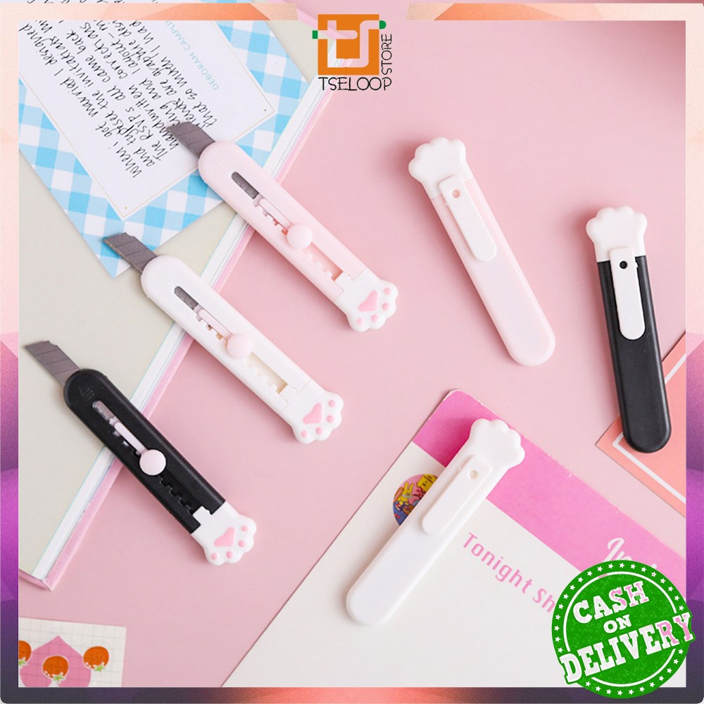 

EC OFM-C786 Cutter Mini Portable Pisau Pemotong Kertas Model Animal / Kater Mini Cutter Unboxing Paket / Silet Kecil Travelling