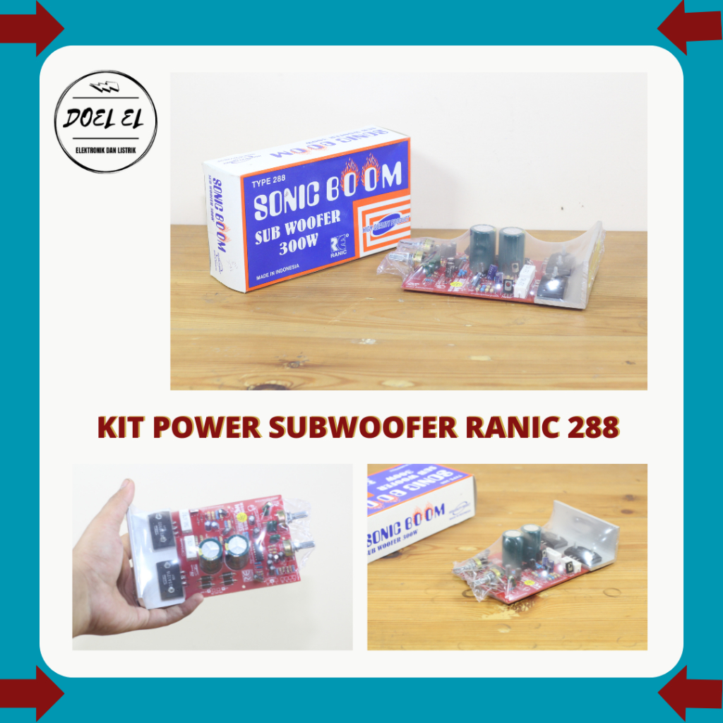 KIT POWER SUBWOOFER SONIC BOOM 300 WATT TR SANKEN | RANIC TYPE 228