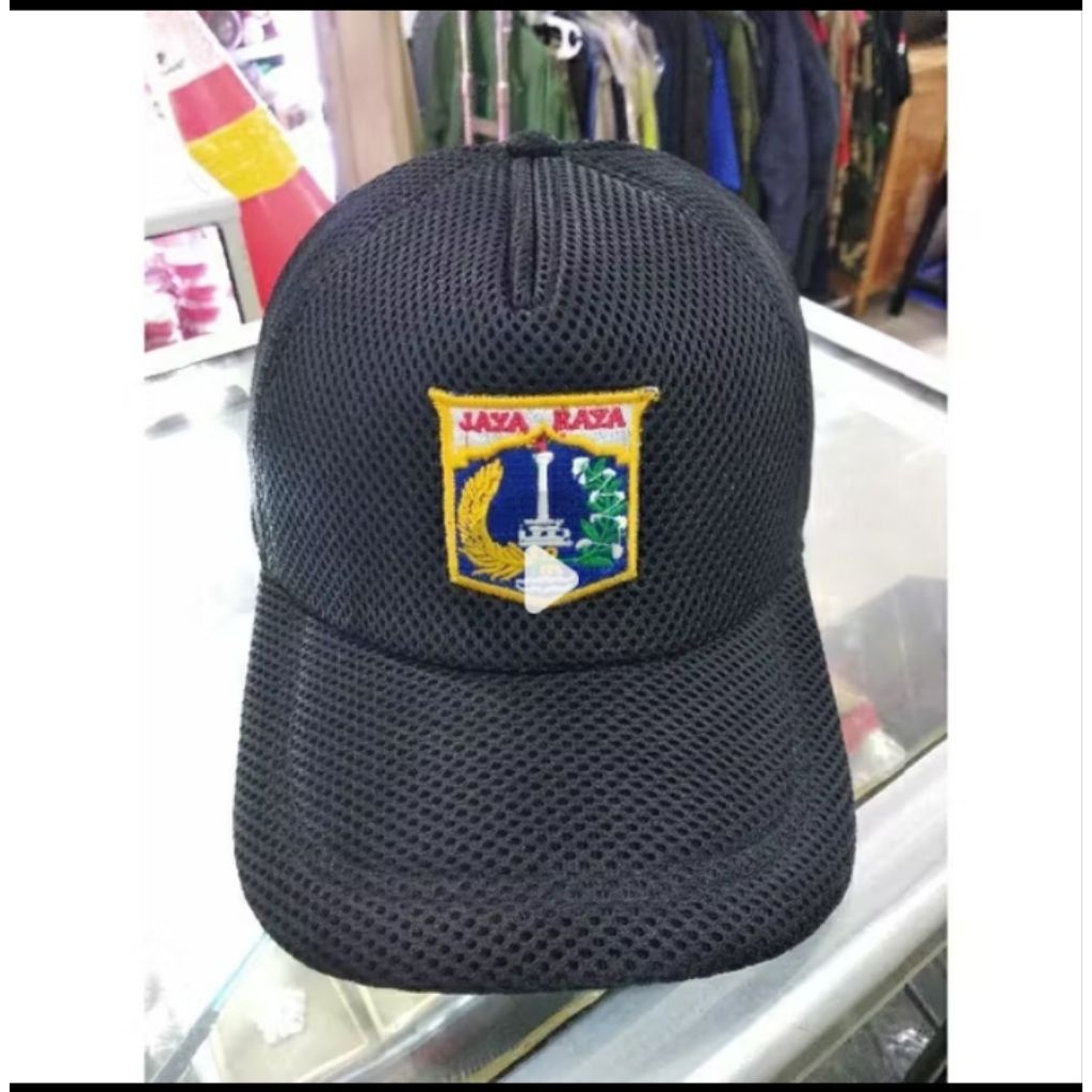 topi PNS DKI polos hitam