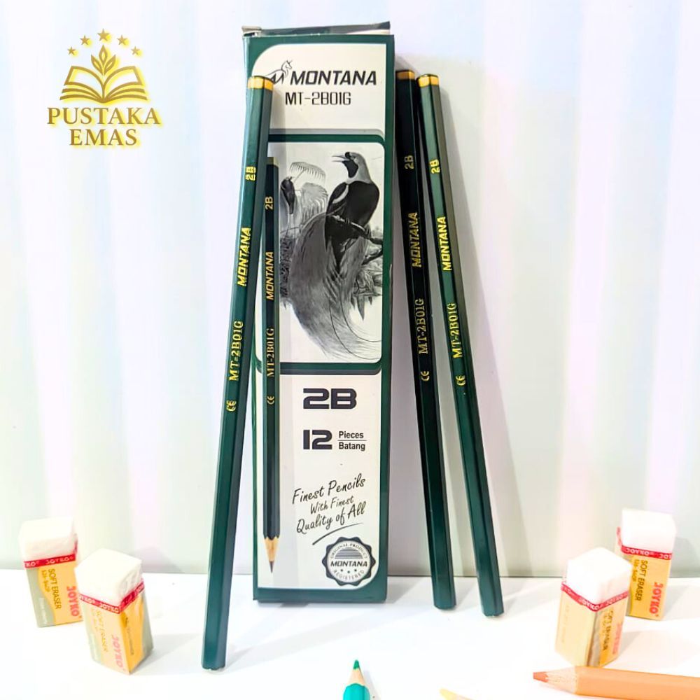 

Pensil 2B Montana – Cocok untuk Sekolah, Kantor, & Sketsa, ( Harga untuk 1 Pcs )