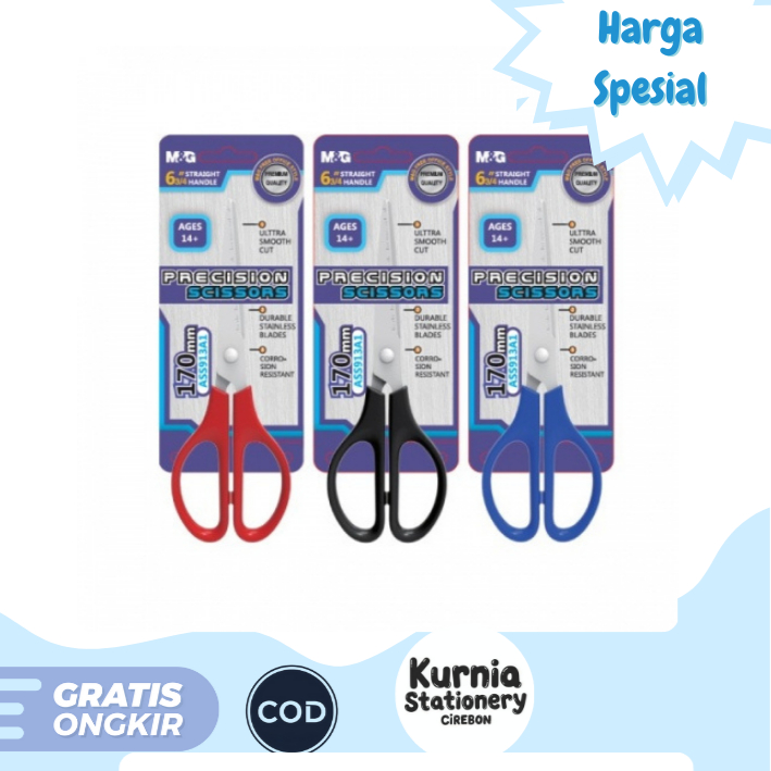 

M&G Precision Scissors 17 cm / Gunting Serbaguna ASS913A1 Stainless Durable