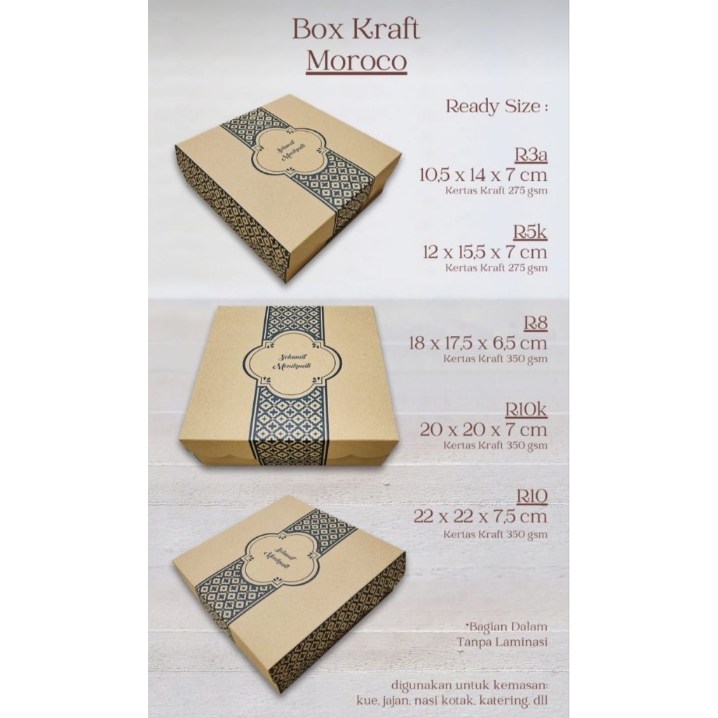 

Dus Nasi & Kue Kraft Motif Maroco