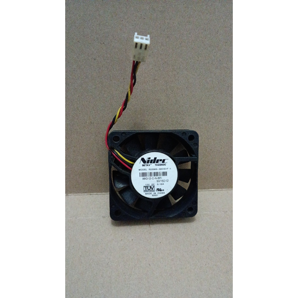 8028 fan kipas nidec betav bearing ta225dc 12v 6x6 6cm 6 cm