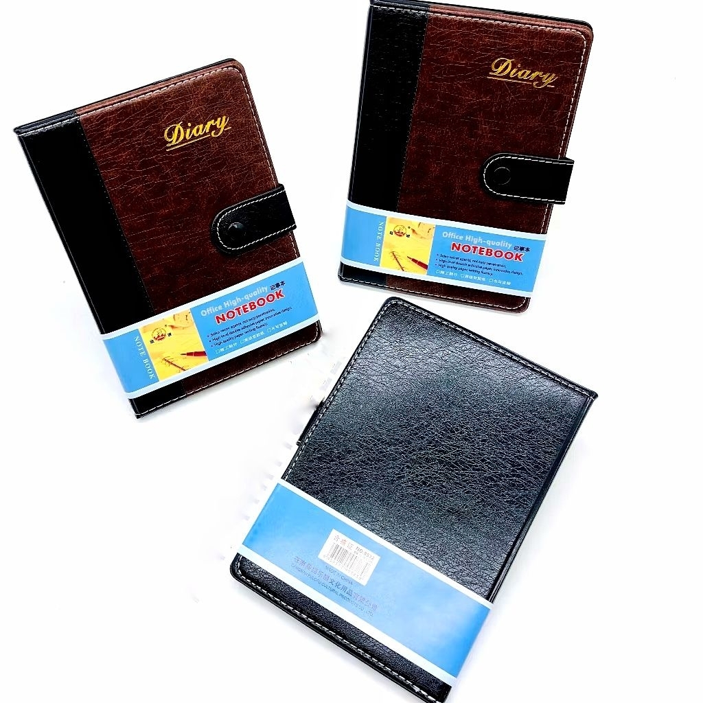 

Agenda Notebook Kancing Kulit / Buku Catatan Kerja / Diary Elegan A5 (1 Pcs)