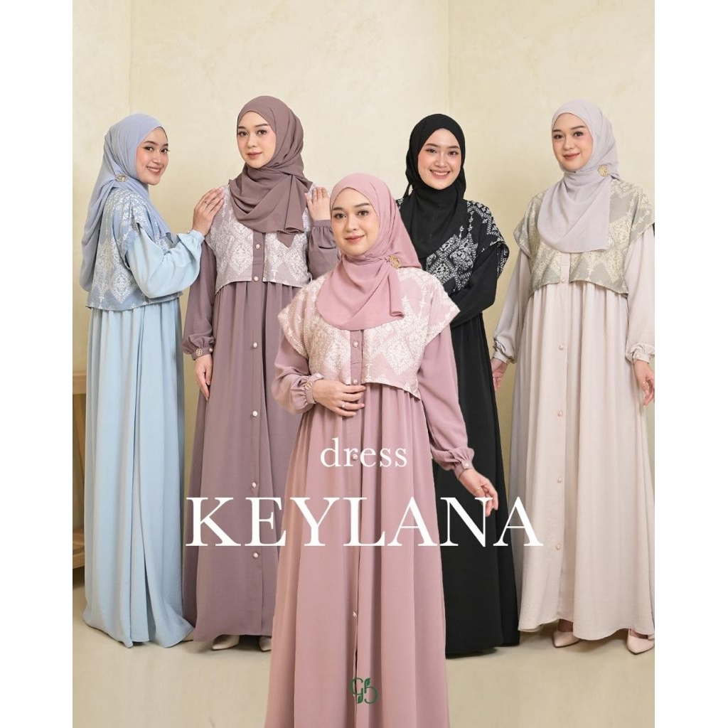 [READY]KEYLANA DRESS BY GREENISM || DRESS TERBARU GREENISM || GAMIS WANITA TERLARIS || GAMIS WANITA 