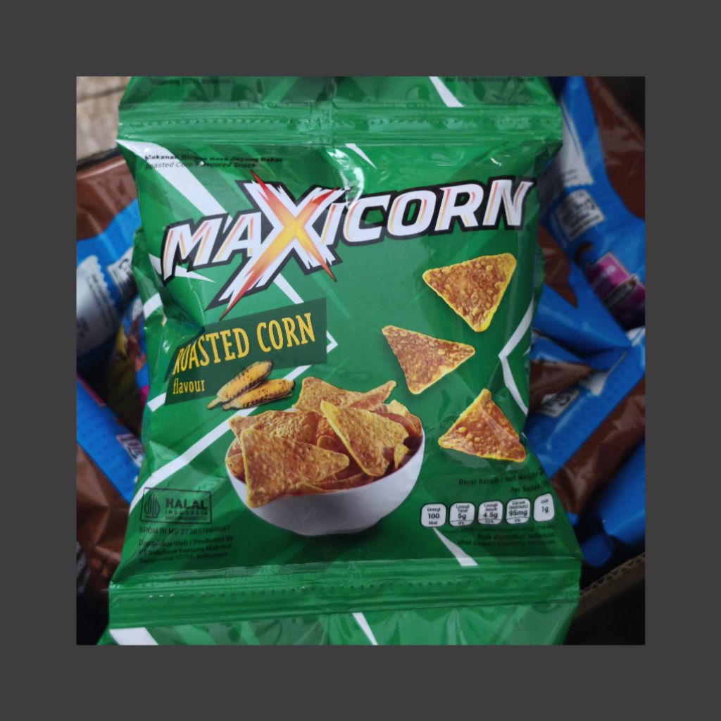 

Snack kemasan Chitato Chiki Qtela Maxicorn
