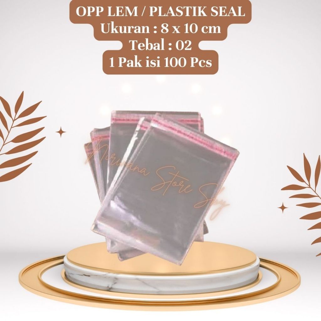 

(100 Pcs) OPP Lem / Plastik Seal 8x10 Tebal 02 / Plastik Kue / Plastik Undangan