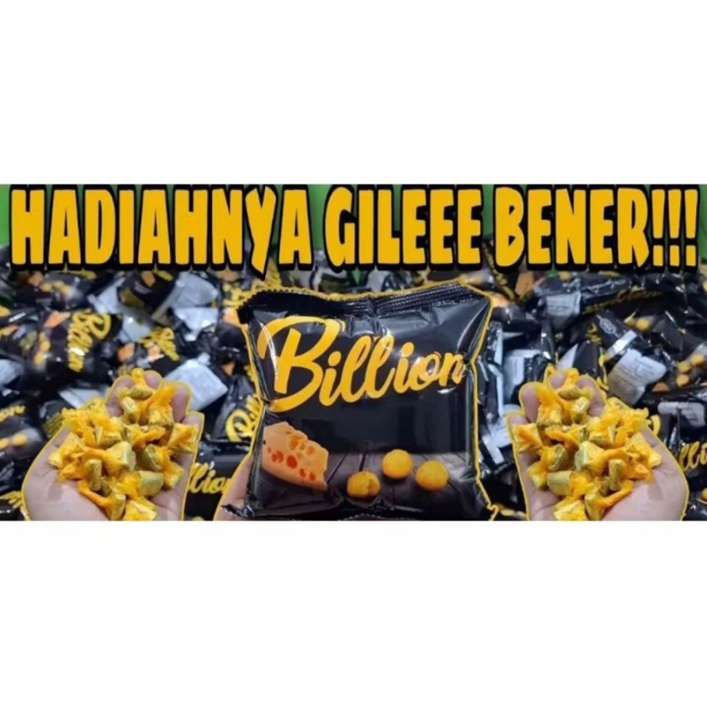 

Snack berhadiah uang tunai bilion baru!! baca deskripsi produk!! 5 pcs