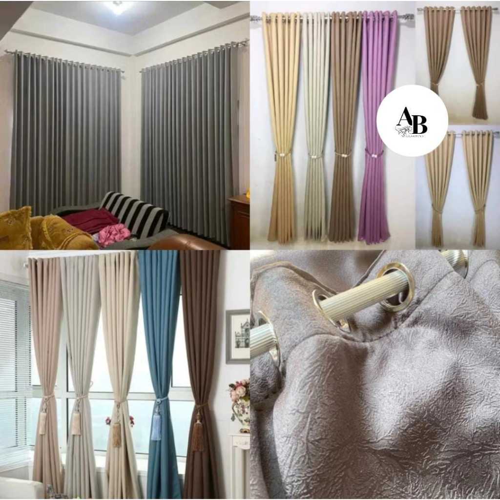 Gordyn Polos Blackout Zia Gordyn Jendela Dan Pintu Gordyn Minimalis